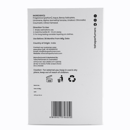 TAHA PERFUMERS INFINITE LOVE- 60ML