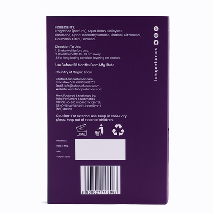 TAHA PERFUMERS FLORAL SYMPHONY- 60ML