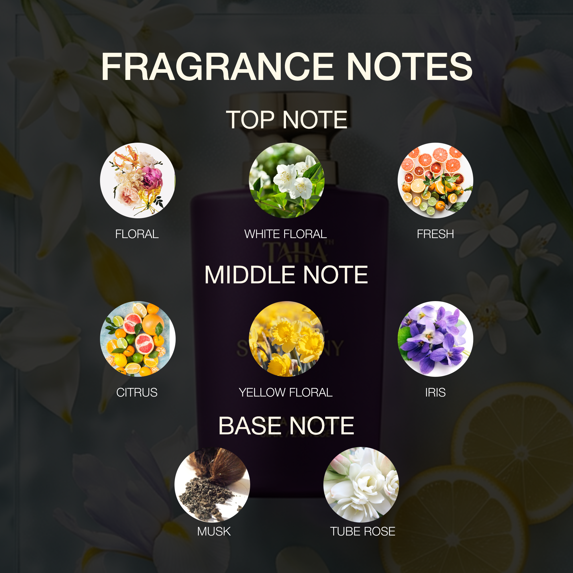 TAHA PERFUMERS FLORAL SYMPHONY- 60ML